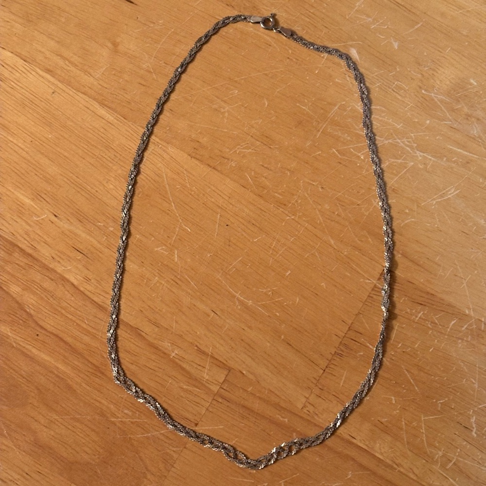 925 Sterling Silver Triple Braided Necklace